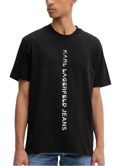 T-shirt in cotone con logo Karl Lagerfeld jeans | A4M17021999